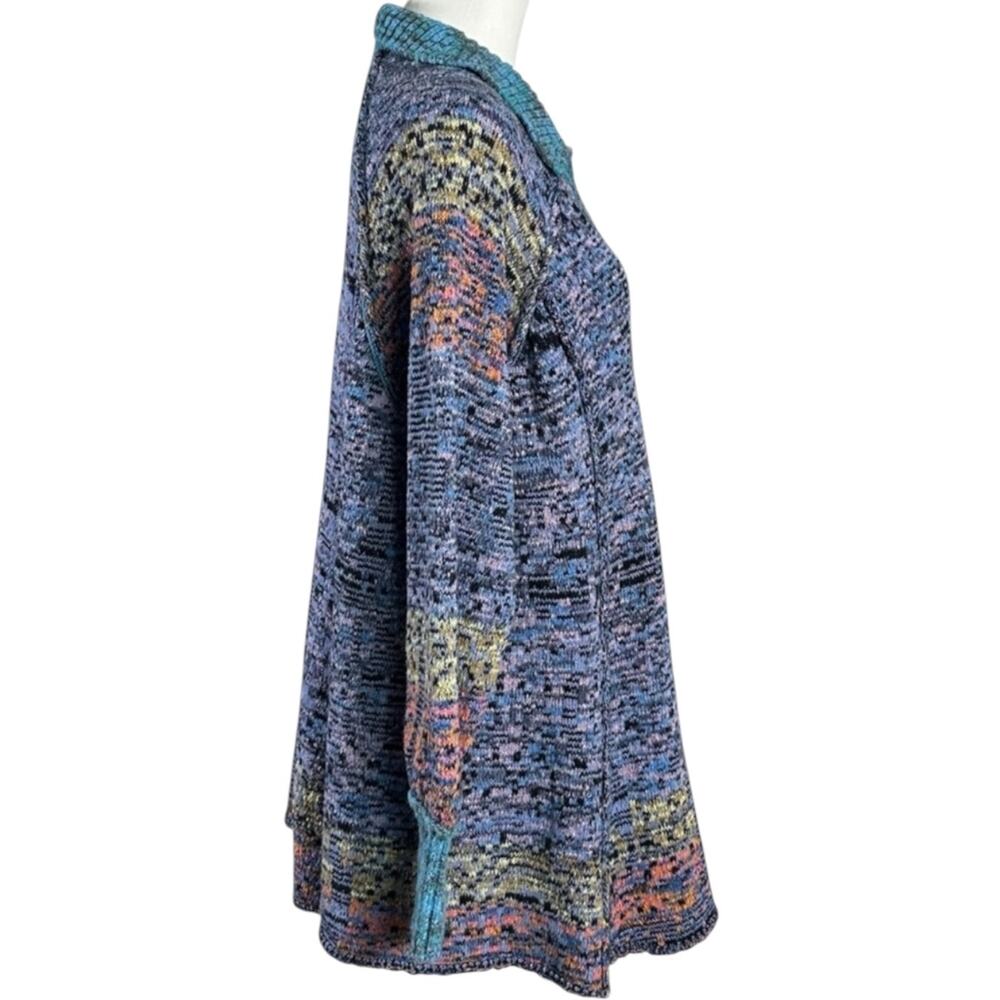Free People Bohemian Seasons Of Sun Oversized Tunic Sweater Dress XL 70s Fall - Picture 7 of 12